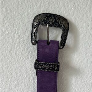 Idyllwind purple suede belt